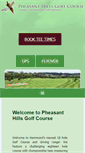 Mobile Screenshot of pheasanthillsgolf.com